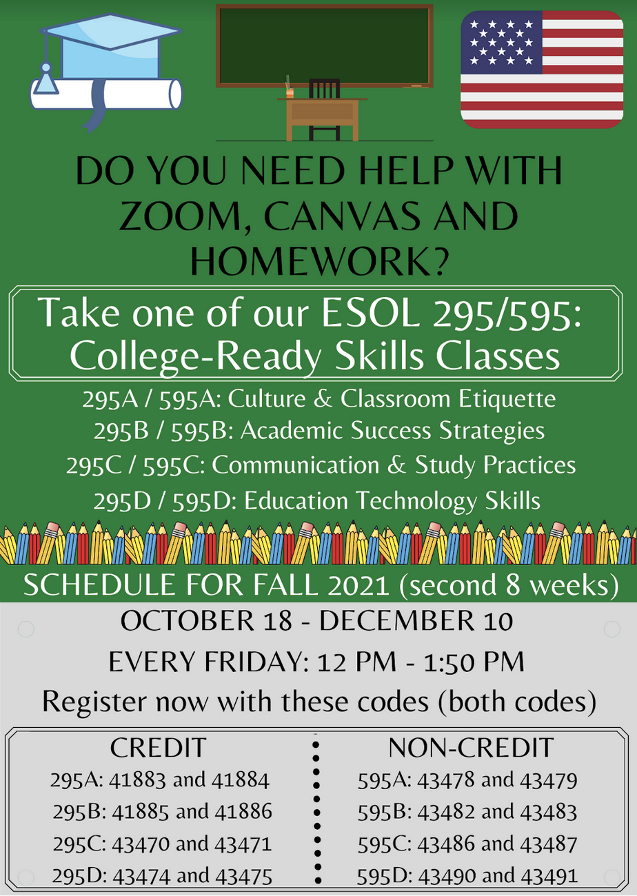 Fall 2021 Laney College ESOL Classes Northern Alameda Adult Education