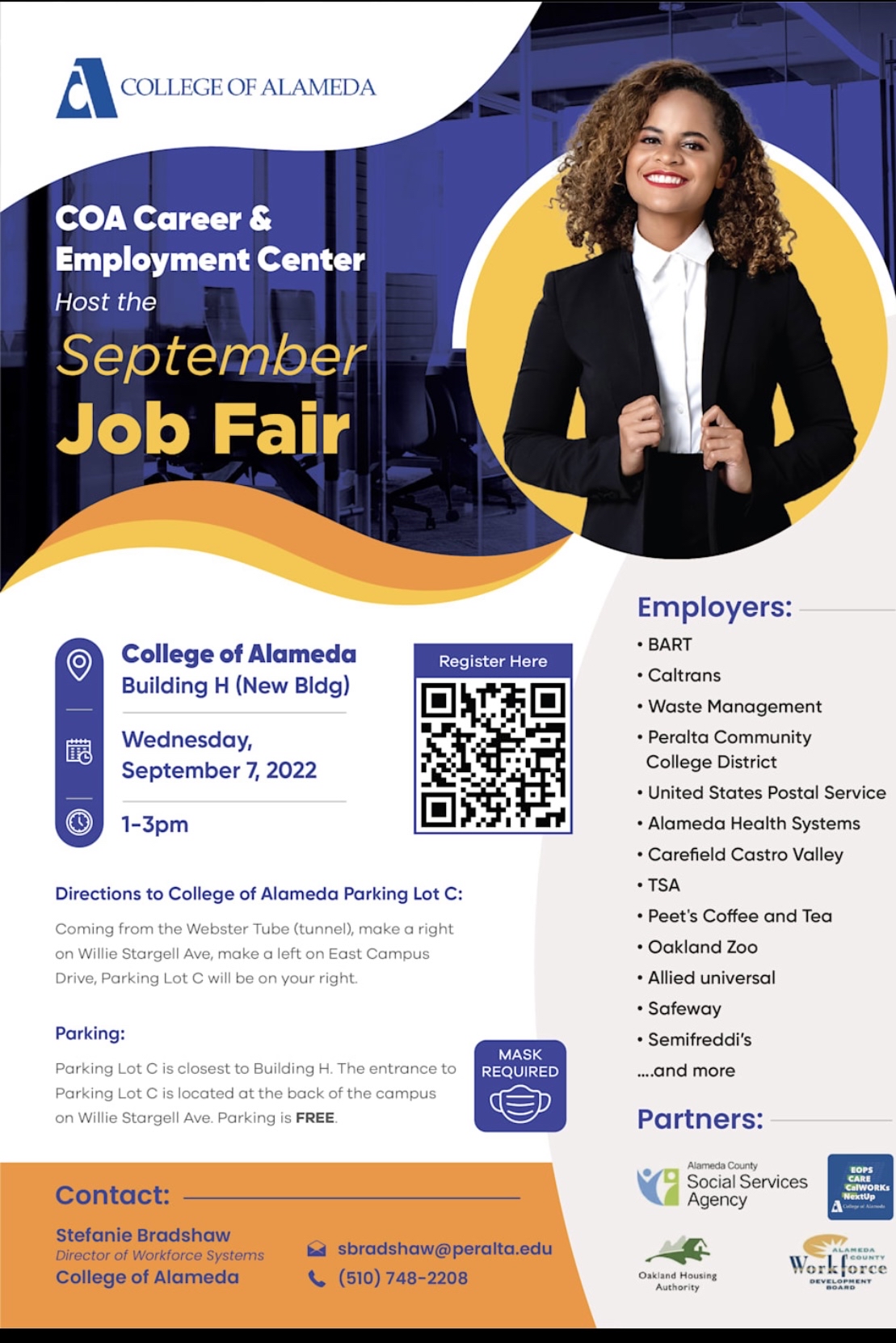 College of Alameda On Campus Job Fair September 7th 13pm  Northern